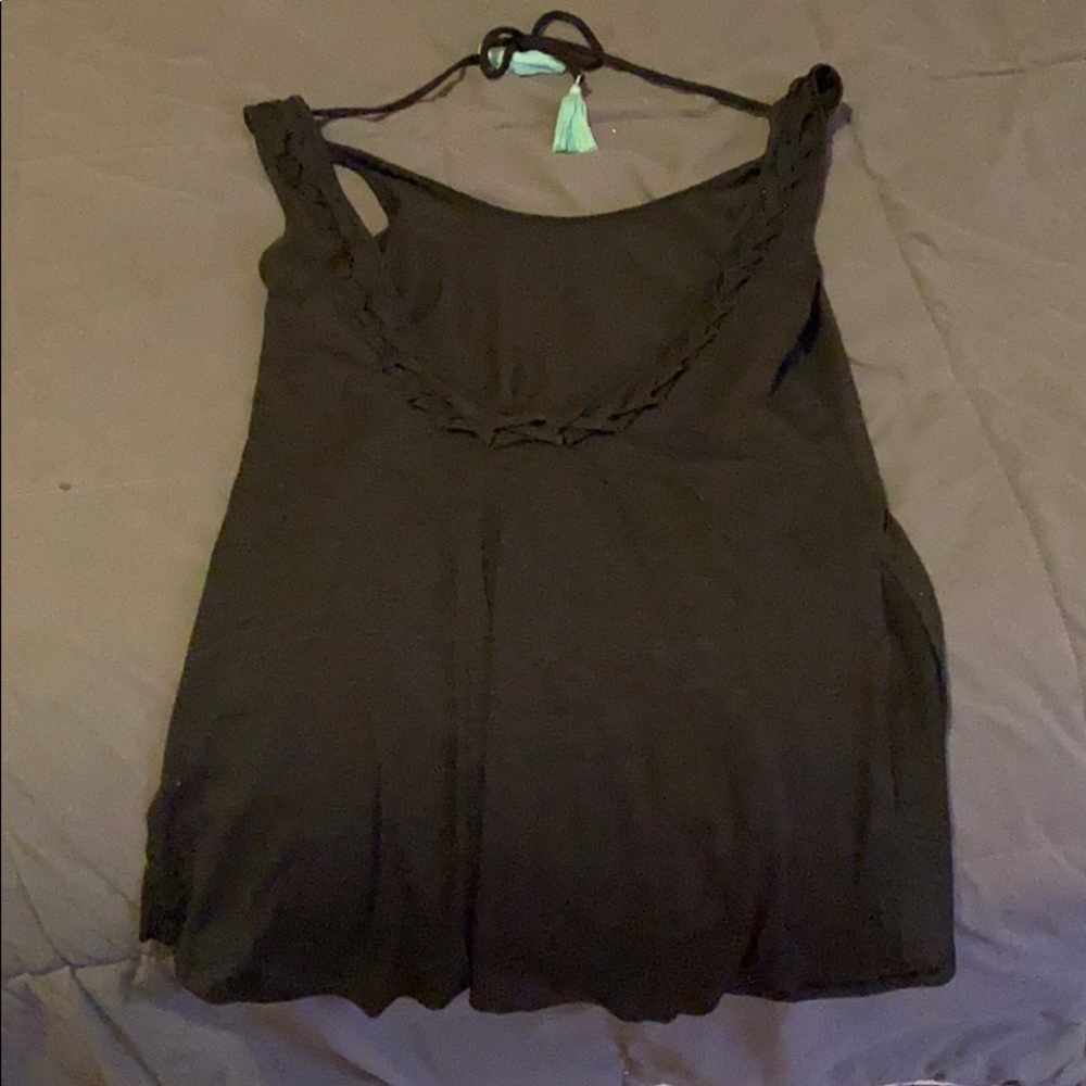 Black tank top